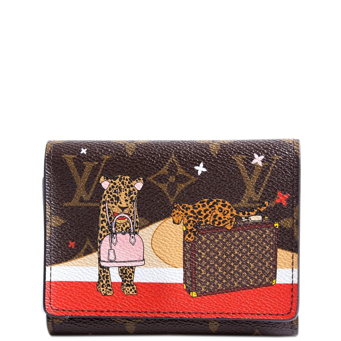 Victorine Wallet 2018 Xmas Animation Monogram Multicolor