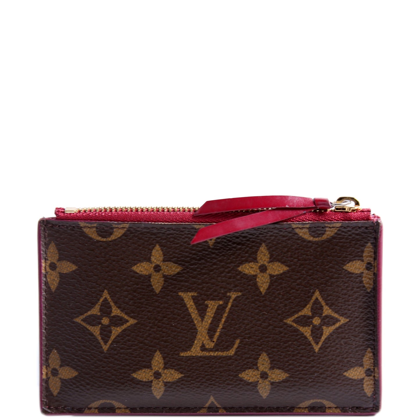 Porte Cartes Zip Monogram Berry