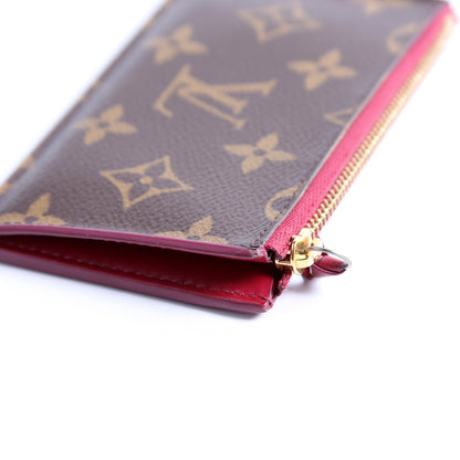 Porte Cartes Zip Monogram Berry