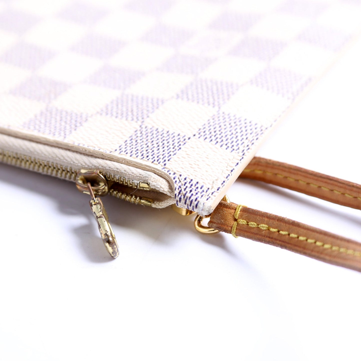 Pochette Only Damier Azur Neverfull Beige