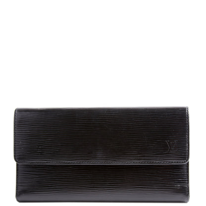 Porte Tresor International Wallet Epi Black