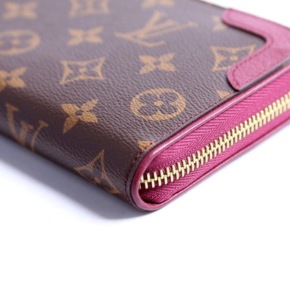 Zippy Wallet Retiro Monogram Plum