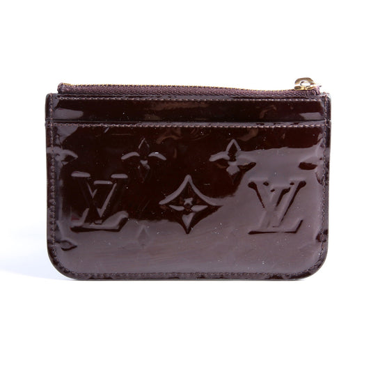 Pochette Cles Vernis Burgundy