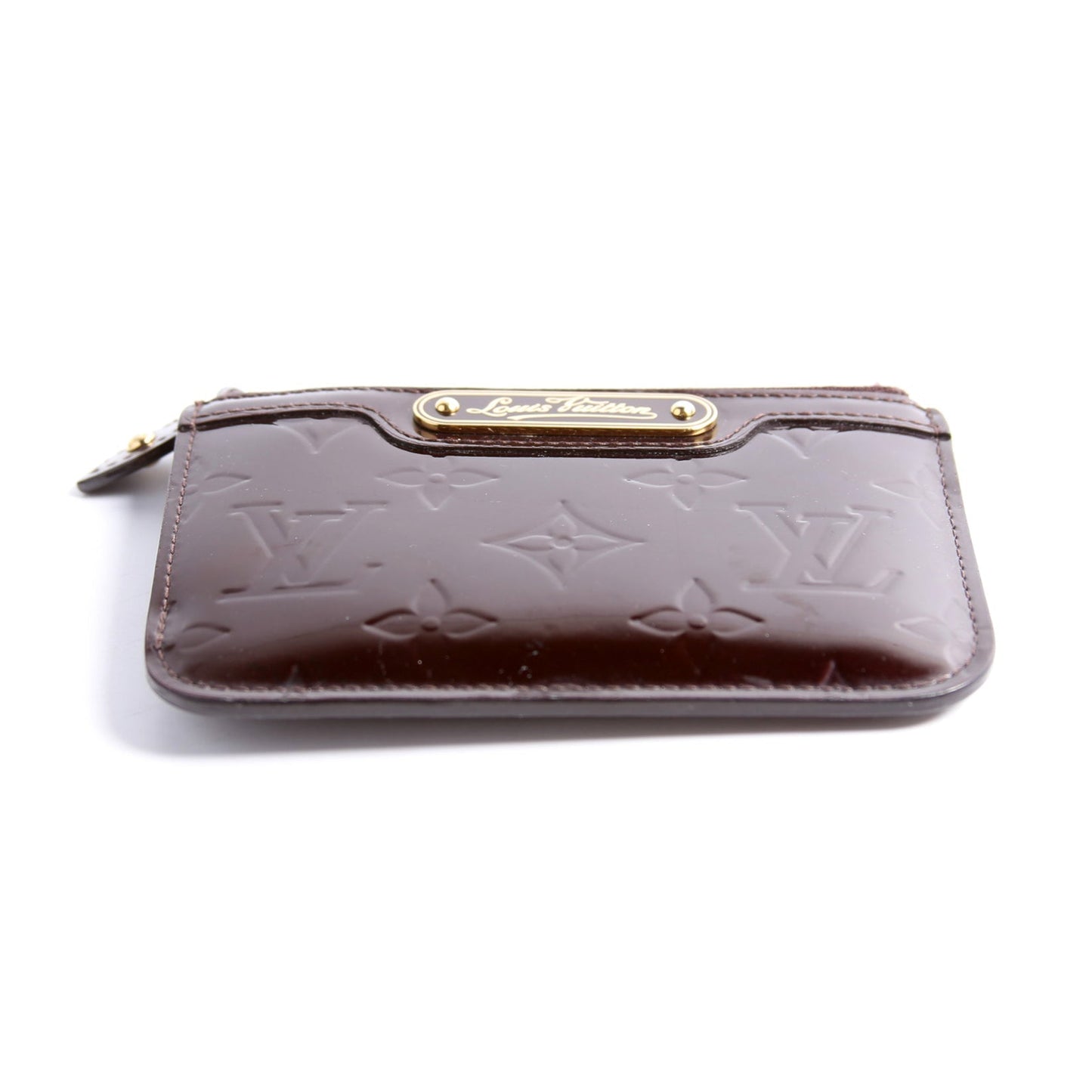 Pochette Cles Vernis Burgundy