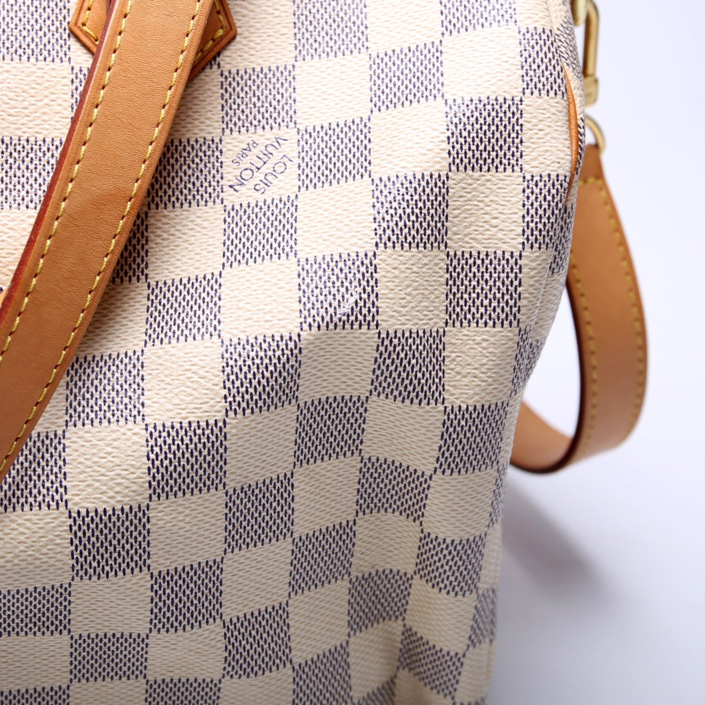 Speedy 30 Bandouliere Damier Azur