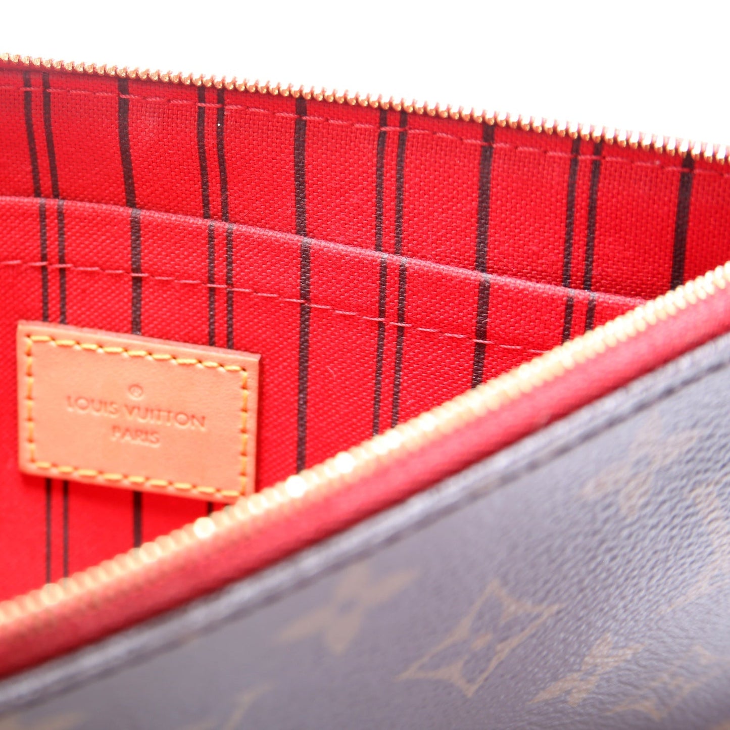 Pochette Only Monogram Neverfull Red