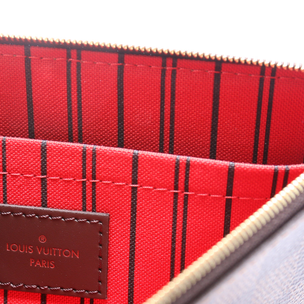 Pochette Only Damier Ebene Neverfull Red