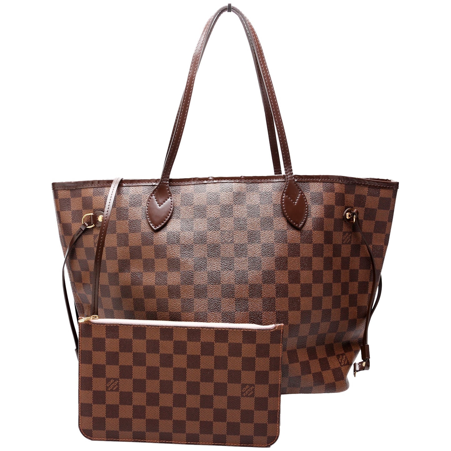 Neverfull MM with Wallet Damier Ebene