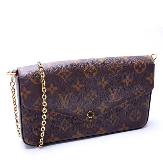 Pochette Felicie Monogram Berry