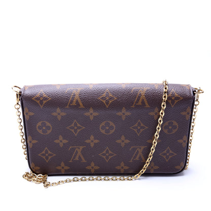 Pochette Felicie Monogram Berry