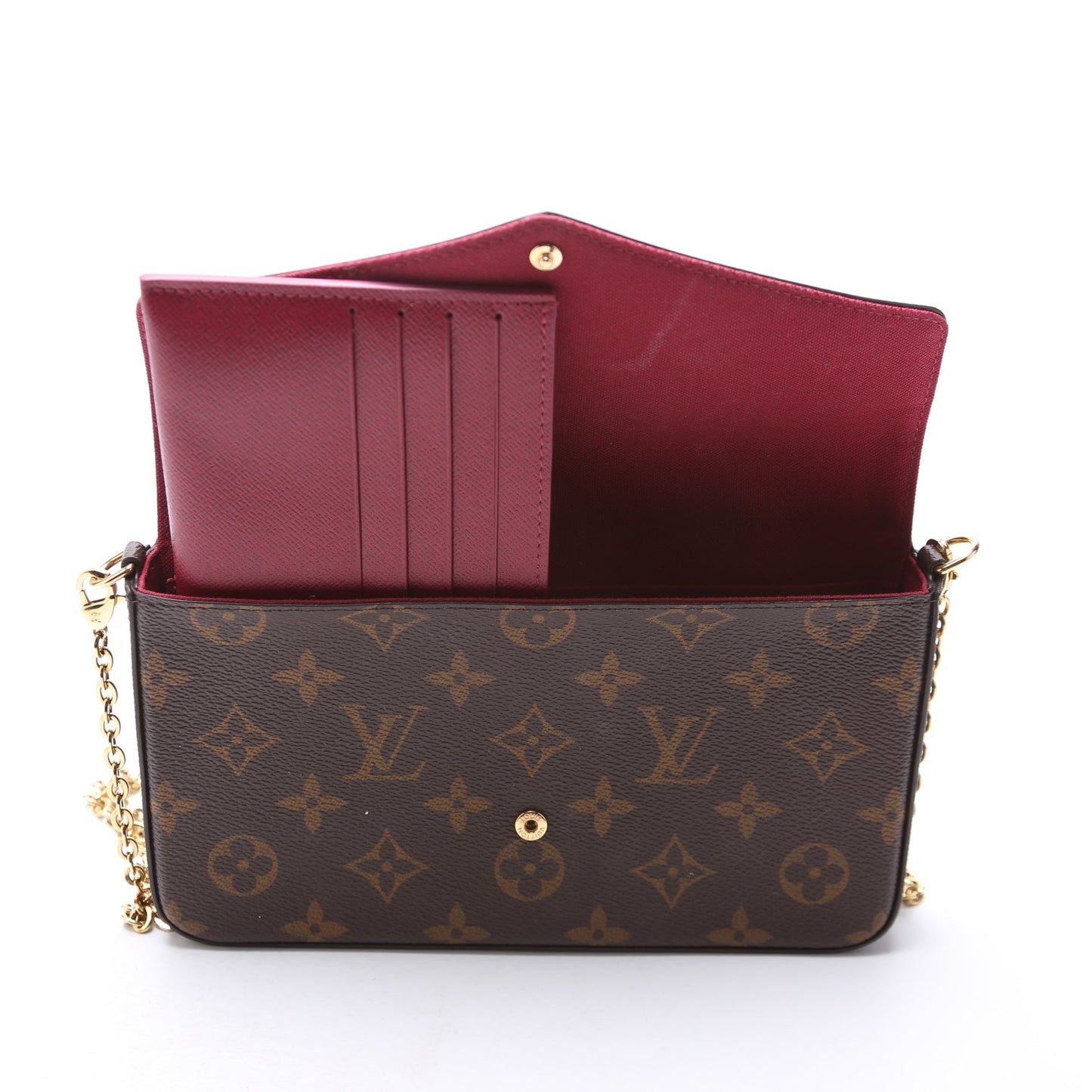 Pochette Felicie Monogram Berry