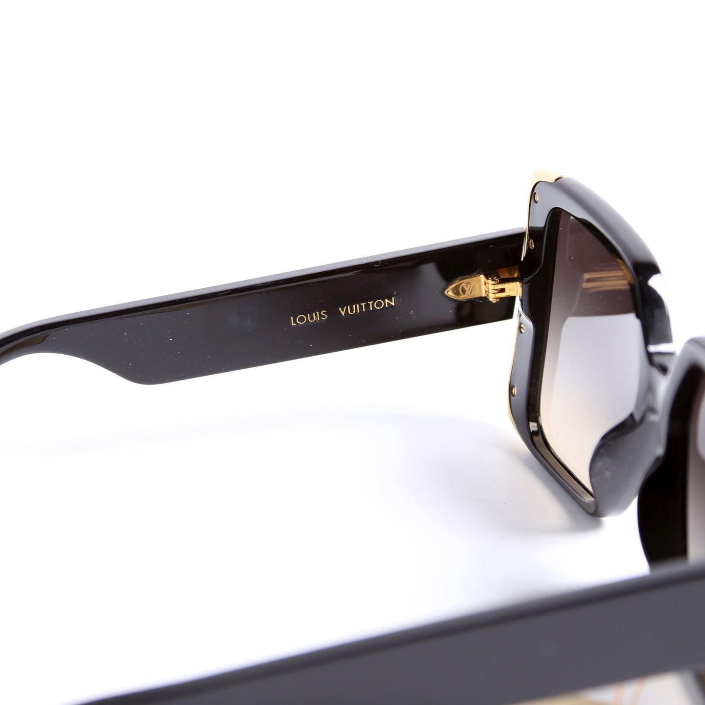 Z1664E Moon Square Sunglasses Black/Gold