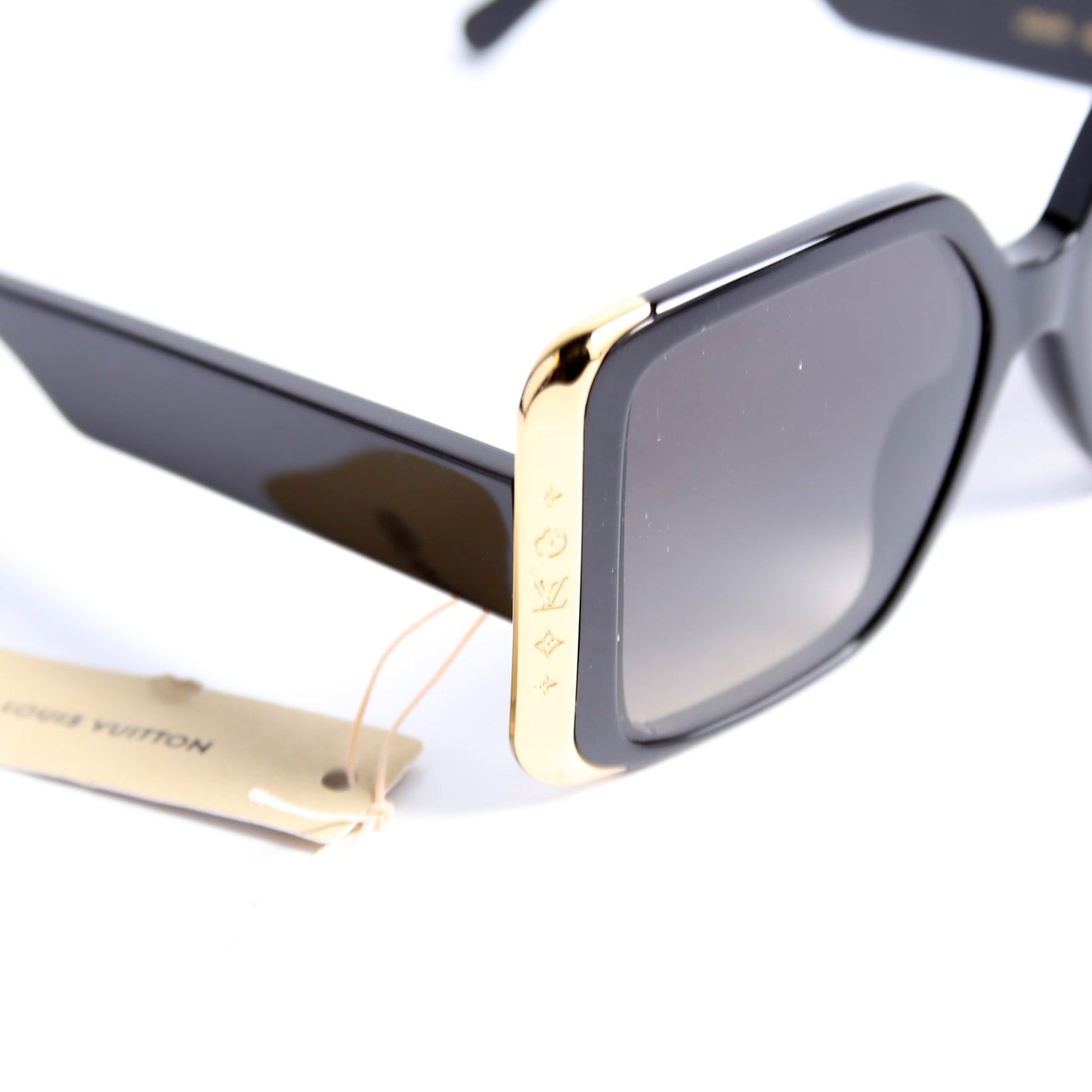 Z1664E Moon Square Sunglasses Black/Gold