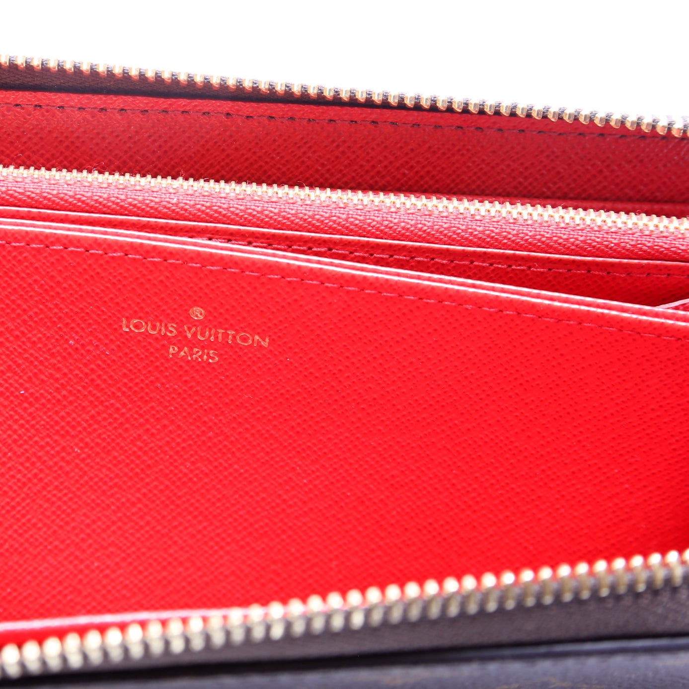 Zippy Wallet Monogram Red