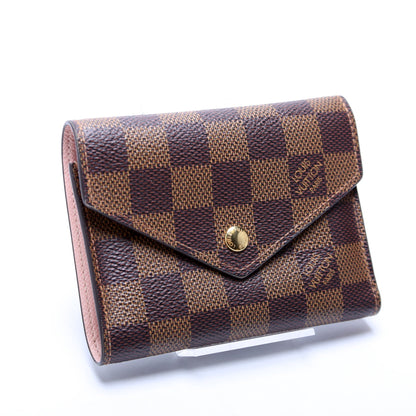 Victorine Wallet Damier Ebene Pink