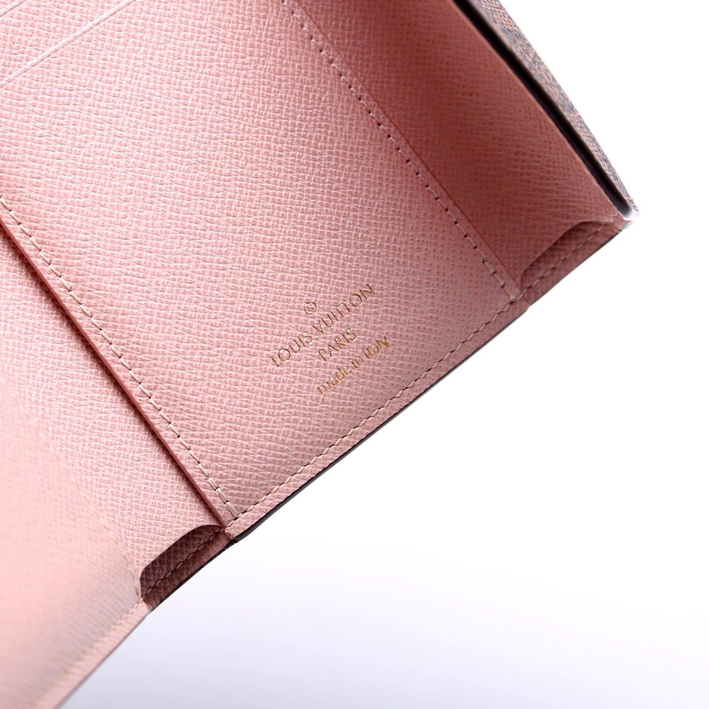 Victorine Wallet Damier Ebene Pink