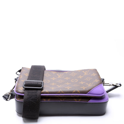 Trio Messenger Macassar Monogram Black/Purple