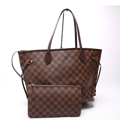 Neverfull with Wallet MM Damier Ebene