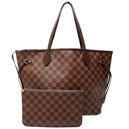 Neverfull with Wallet MM Damier Ebene