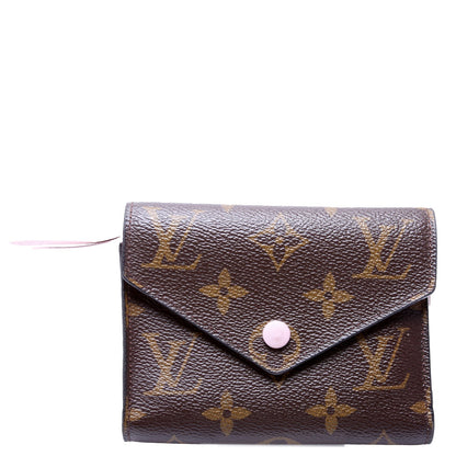 Victorine Wallet Monogram Pink