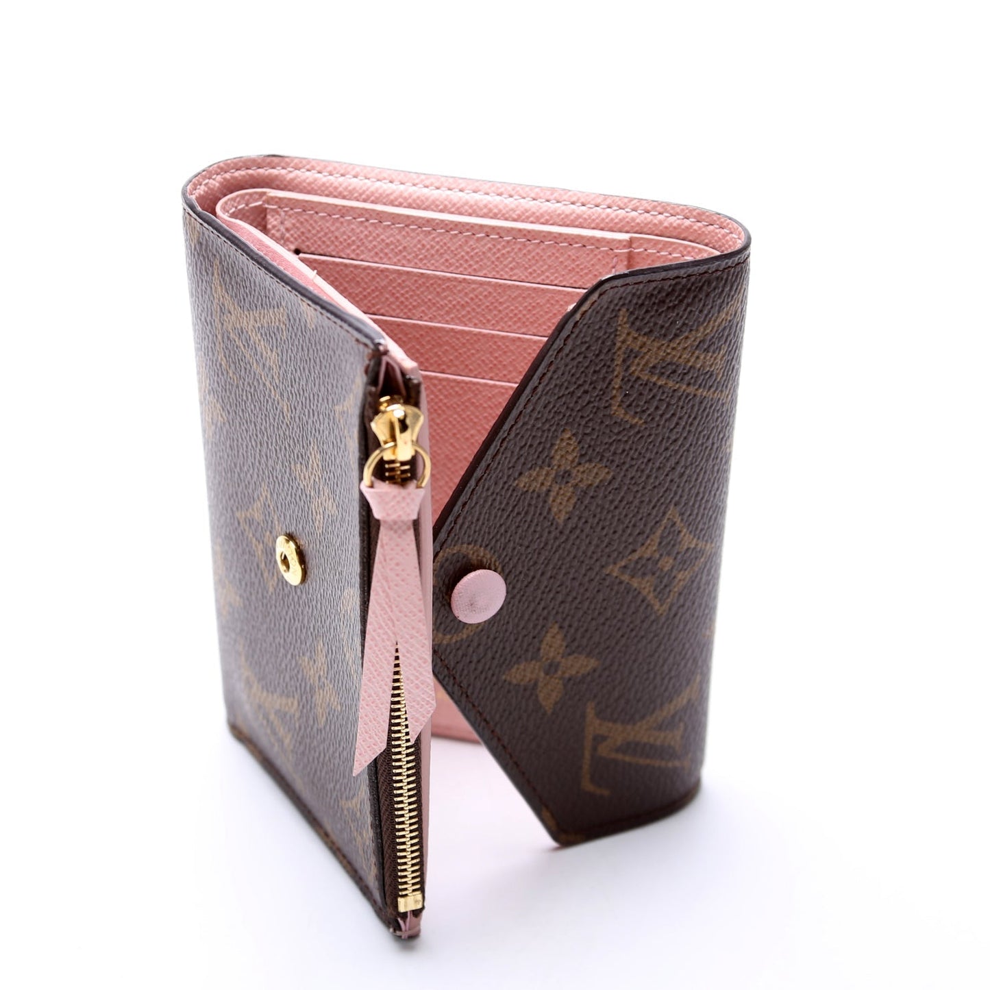 Victorine Wallet Monogram Pink