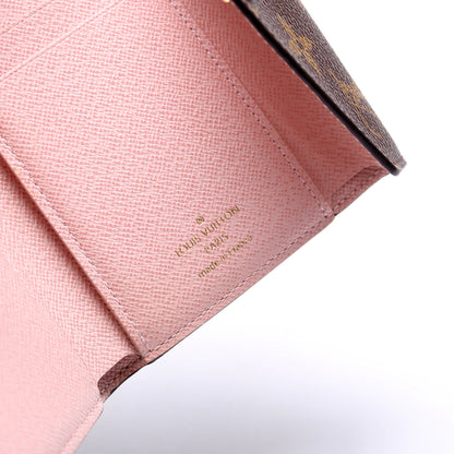 Victorine Wallet Monogram Pink