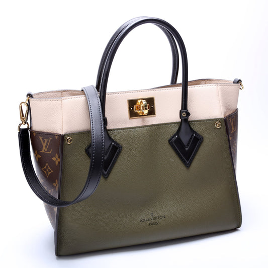 On My Side MM Calfskin/Monogram Green