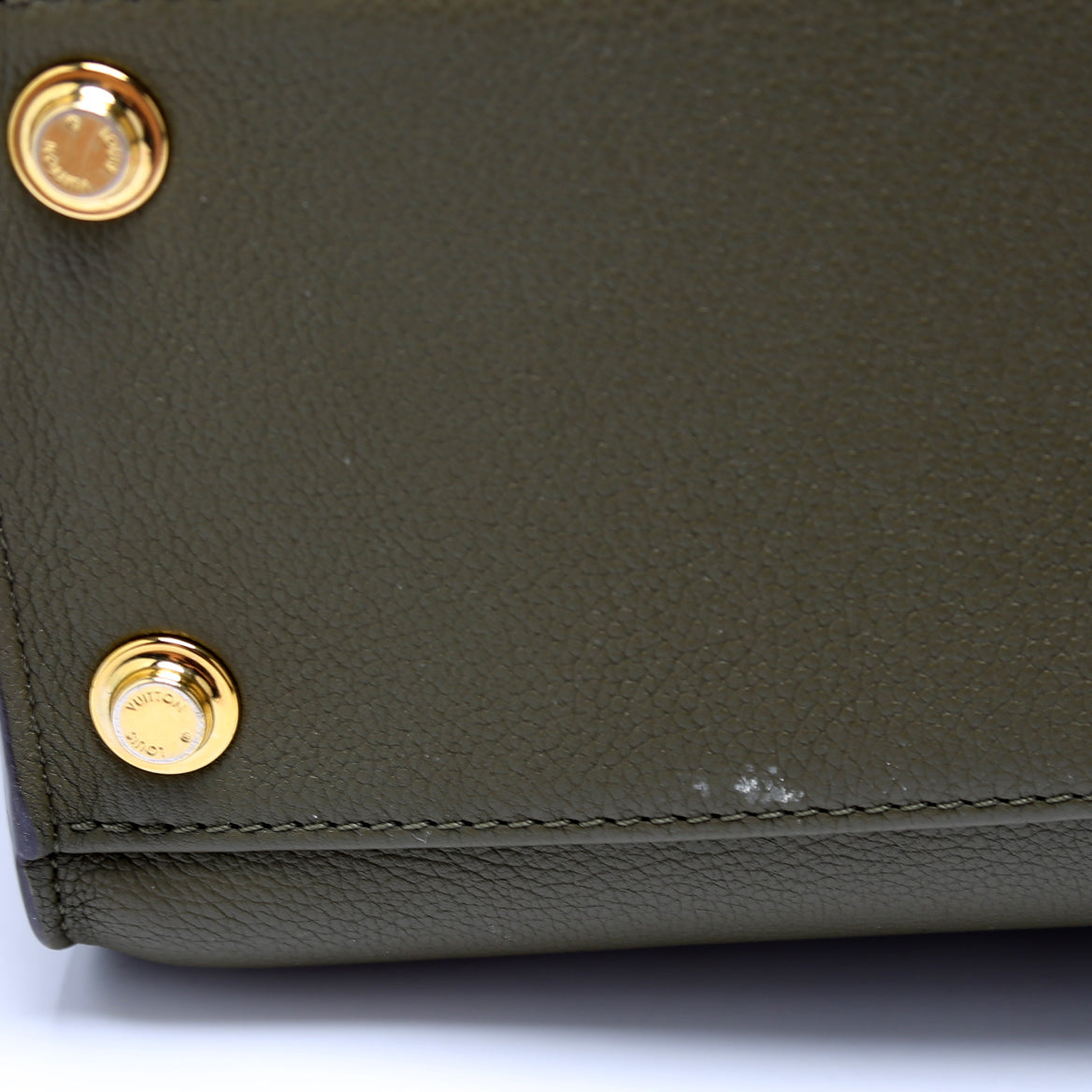 On My Side MM Calfskin/Monogram Green