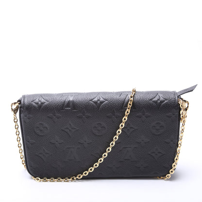 Pochette Felicie Empreinte Black