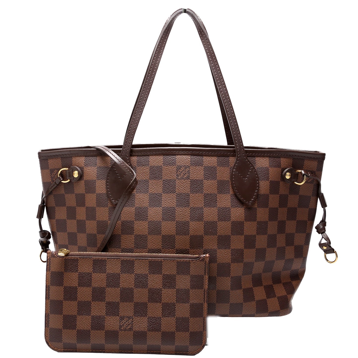 Neverfull W/Wallet PM Damier Ebene Red