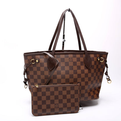 Neverfull W/Wallet PM Damier Ebene Red