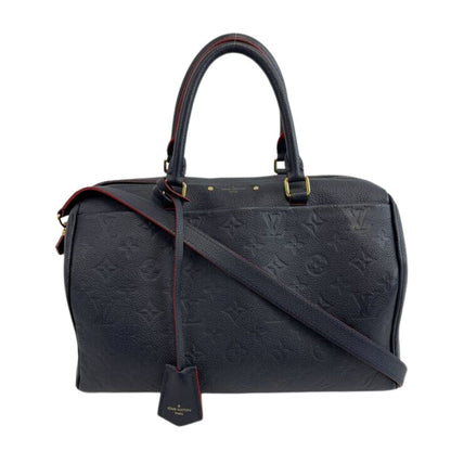 LOUIS VUITTON - Empreinte Speedy Bandouliere 30 NM Navy Blue Top Handle w/ Strap