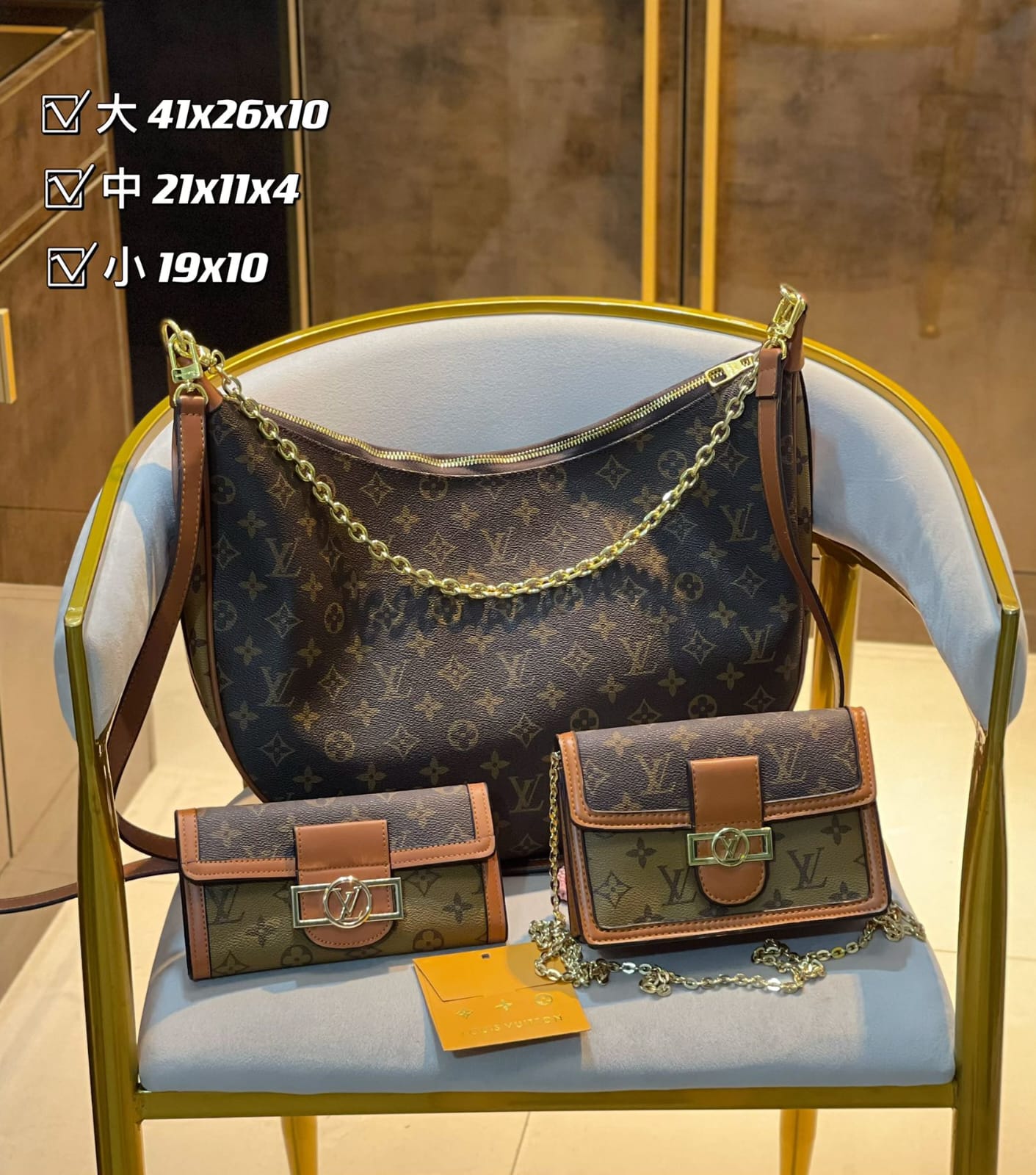 Louis Vuitton  LOOP HOBO Handbag Sets