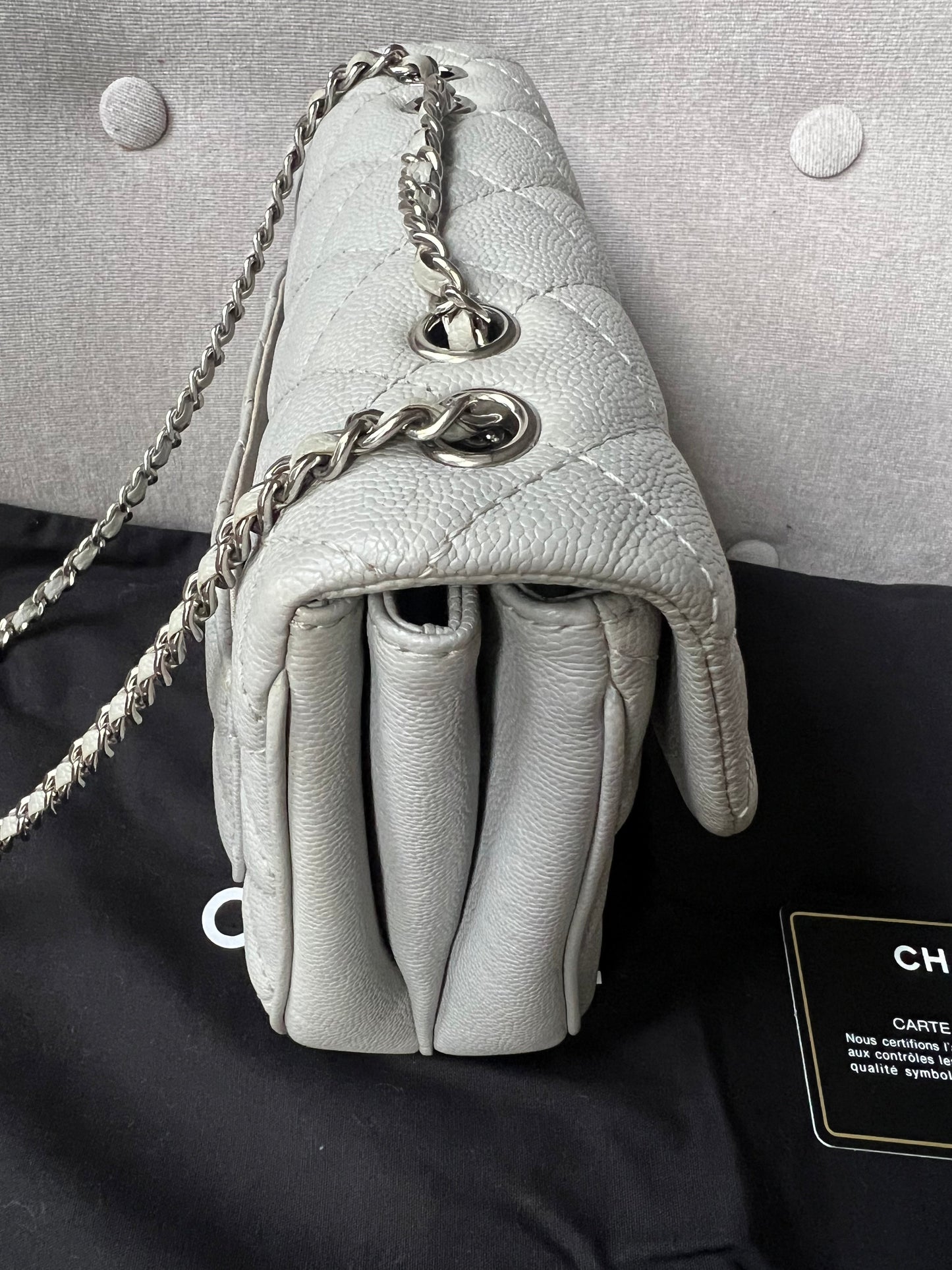 Chanel Grey Urban Mini Companion Flap