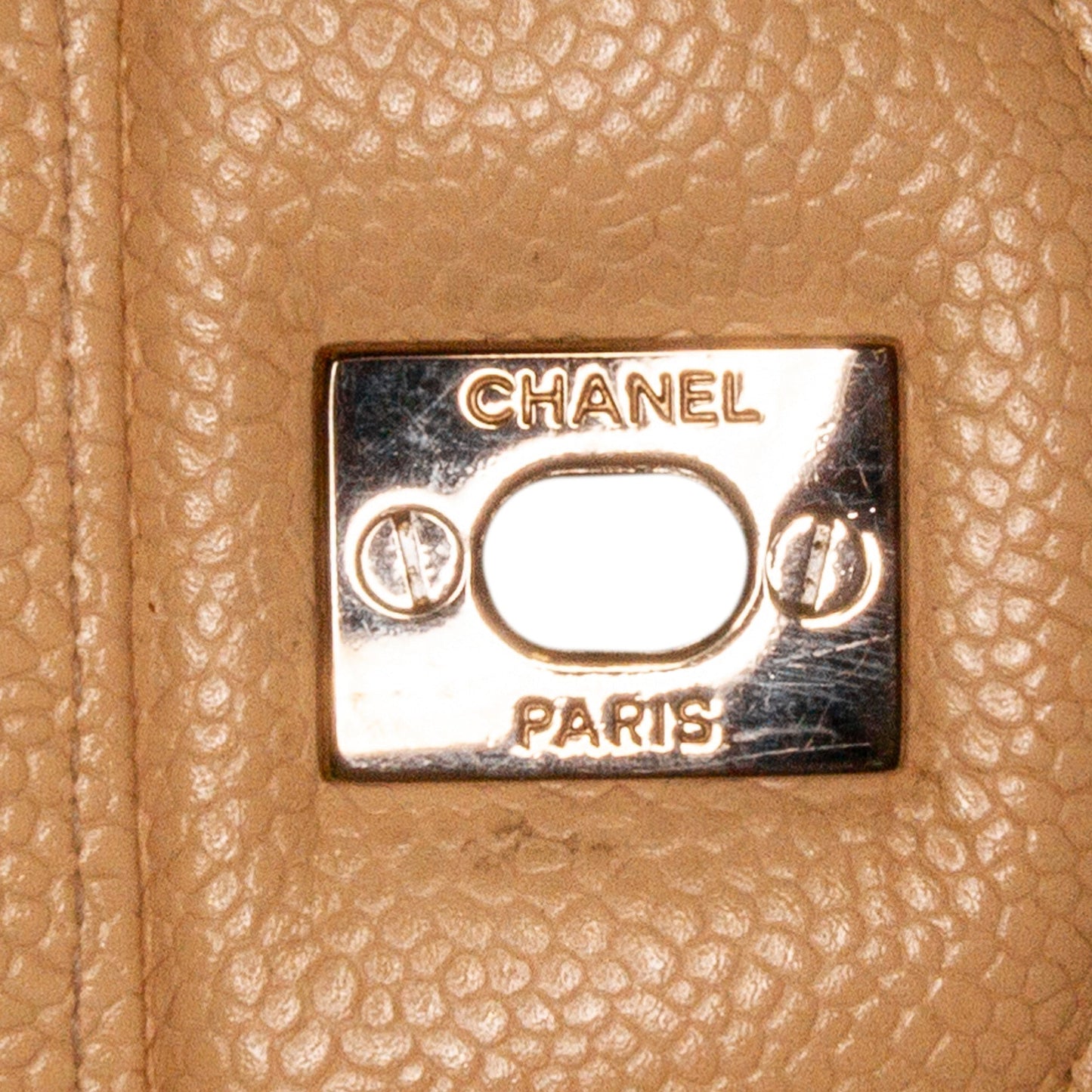 Chanel Classic Single Flap Jumbo Brown Caviar Silver