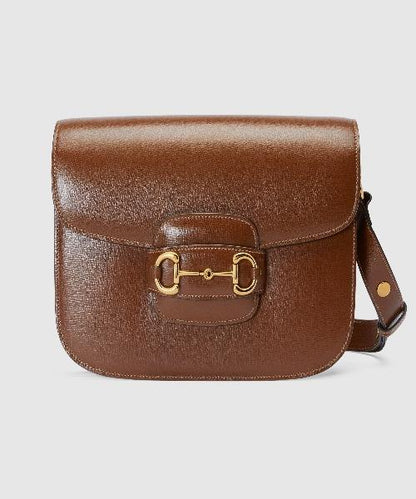 Gucci 1955 Horsebit Shoulder Bag Brown