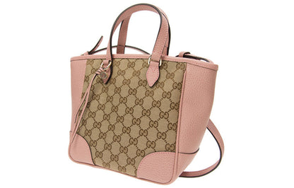 (WMNS) GUCCI GG Printing Single-Shoulder Bag Brown/Pink 449241-KY9LG-8609