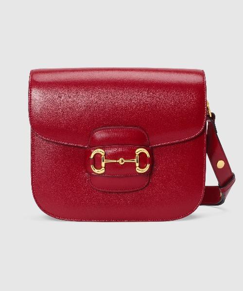 Gucci 1955 Horsebit Shoulder Bag Red