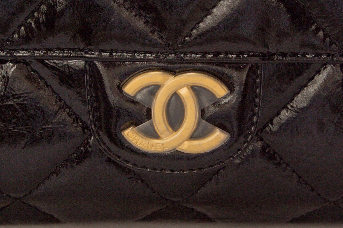 Chanel Black CC diamond Quilted Bowling GHW  HandBag ( 2023 Cruise)