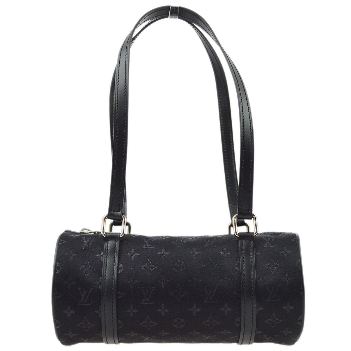 Louis Vuitton 2002 Black Monogram Satin Little Papillon M92352