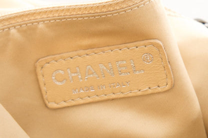 Chanel 2006/2008 COCO MARK Gold Perforated Lambskin HandBag