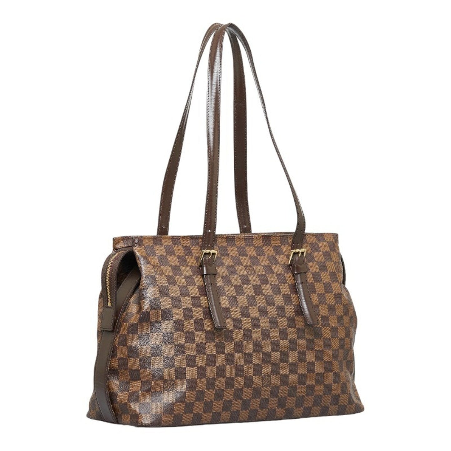 Louis Vuitton  Damier Chelsea Tote Bag Shoulder N51119 Brown PVC Leather Ladies