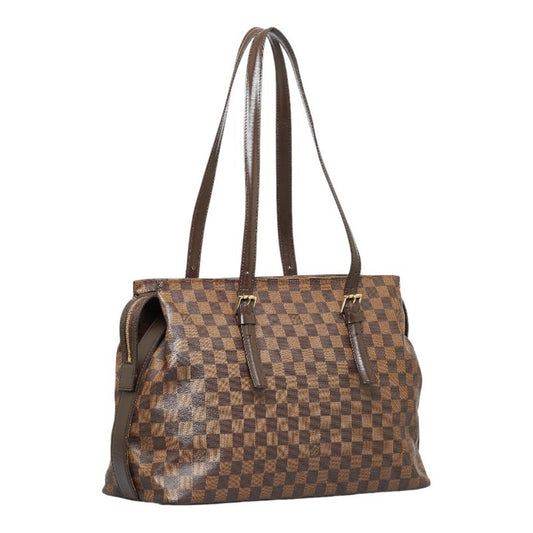 Louis Vuitton  Damier Chelsea Tote Bag Shoulder N51119 Brown PVC Leather Ladies