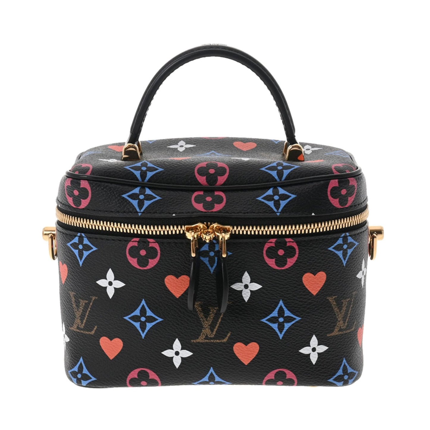 Louis Vuitton  Monogram Game On Vanity PM Noir M57482 Women's Canvas Bag