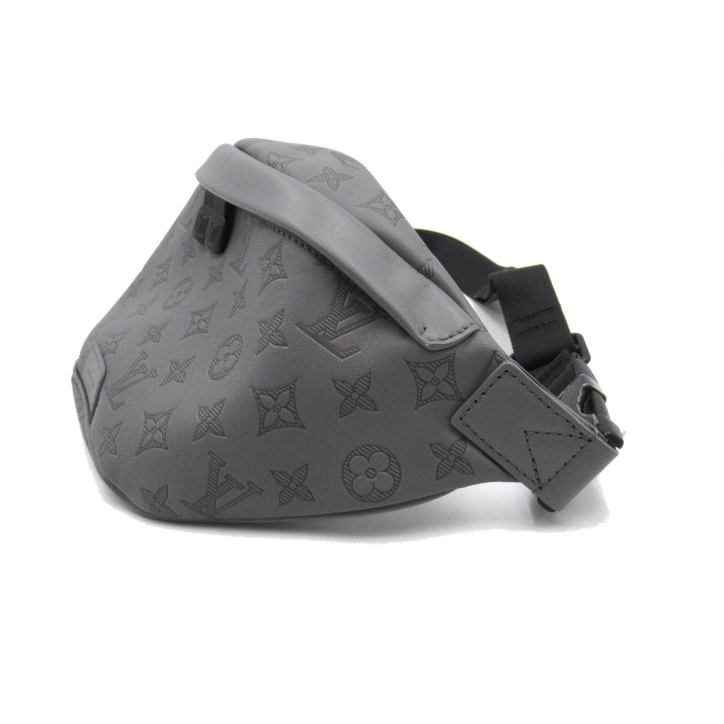 LOUIS VUITTON Discovery Bumbag PM Gray Monogram Shadow leather M46108