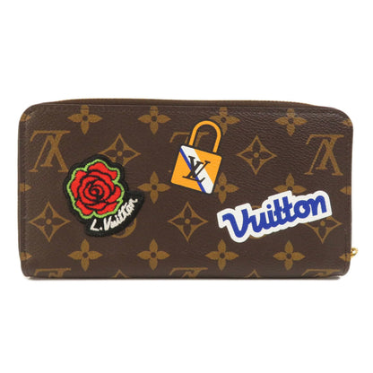 Louis Vuitton  M63392 Zippy Patches Stories Long Wallet Monogram Canvas Women's