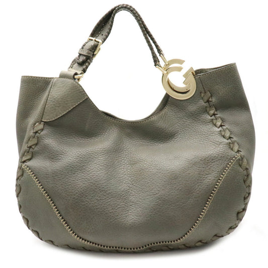 Gucci Charlotte shoulder Bag tote leather gray 218782