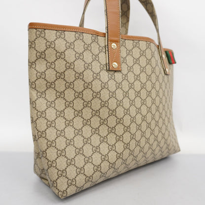 GUCCI  Sherry Line 211134 Women's GG Supreme Tote Bag Beige