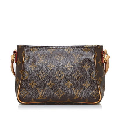 Louis Vuitton  Monogram Vibasite PM Shoulder Bag M51165 Brown PVC Leather Ladies