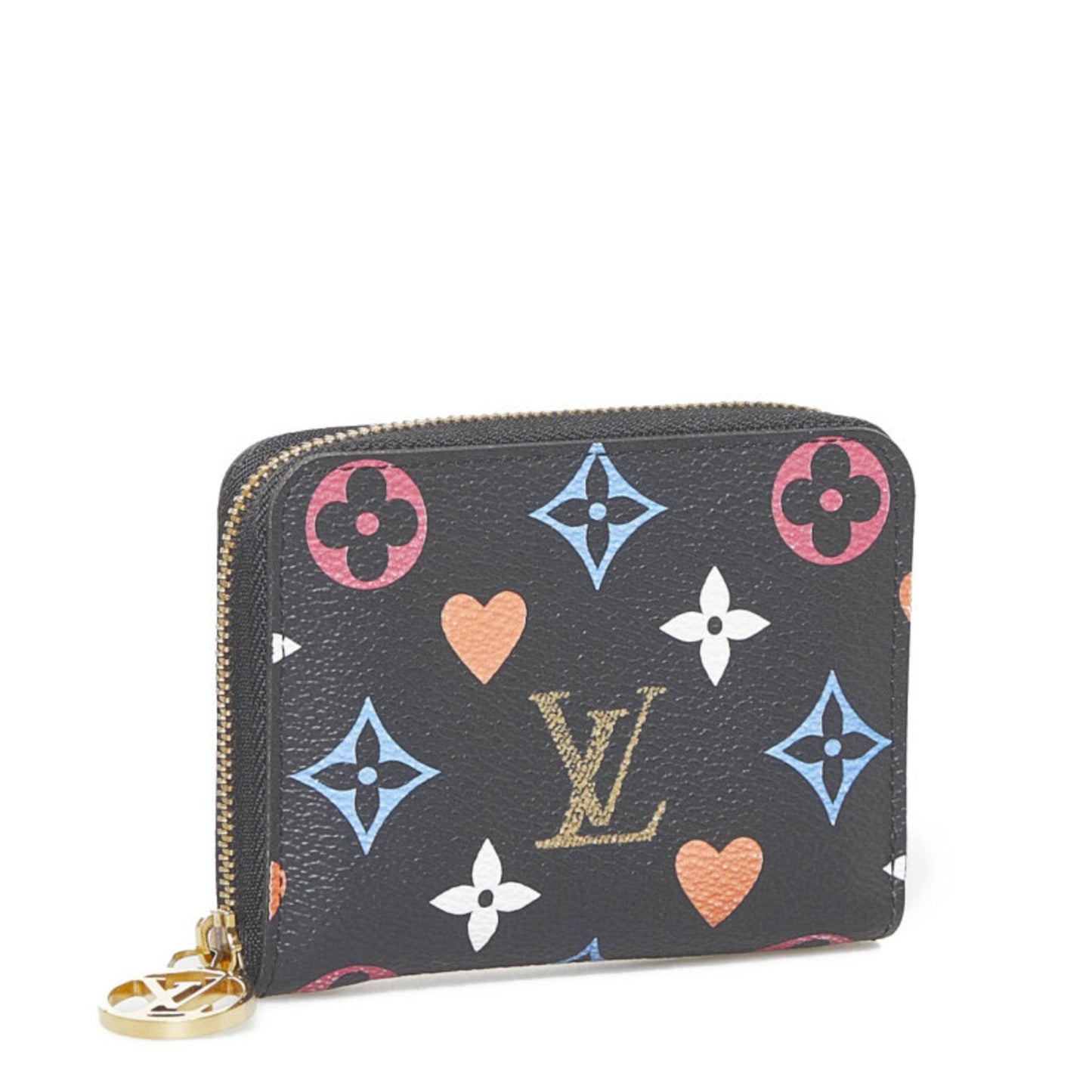 Louis Vuitton  Monogram Game On Zippy Coin Purse Case M80305 Noir Black PVC Leather Ladies